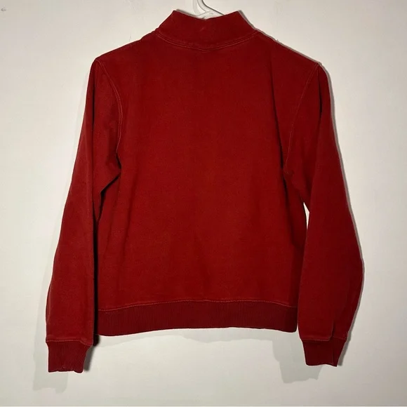 Ariat Women’s 1/4 Zip Red Fleece Pullover Ariat Spellout Size Medium - Picture 2 of 7